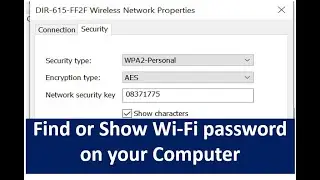 How to Find or Show WiFi password on your computer( Laptop or desktop)