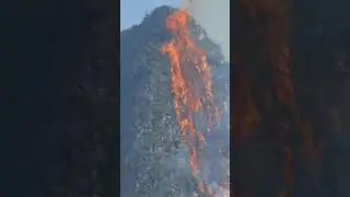 The fire on the mountain is burning