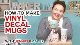 How to Put Vinyl on Mugs + Vinyl Test & Cute Designs!