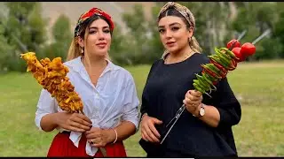 Persian Saffron Chicken Kebab | Traditional Outdoor Recipe