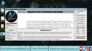 JPEG To Text Conversion Software | Image ToText Conversion Software