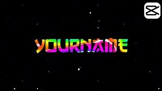 How to make cool multi color text intro in capcut - intro text animation tutorial