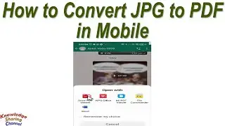 How to Convert JPG to PDF in Mobile