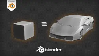 Creating car in blender from cube (low poly car modeling) | Part 1 | 3d modeling car