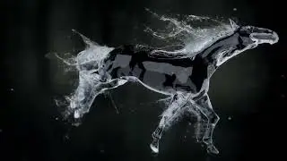 3193  - Splashing Horse Animal Powerful Logo Reveal animation intro opener