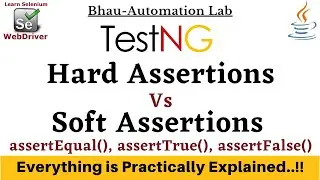 How To Use TestNG Assertions in Selenium | Soft & Hard Assertions | assertEqual | assertTrue #viral