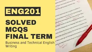 ENG201 Final Term Past Paper[Solved MCQs]