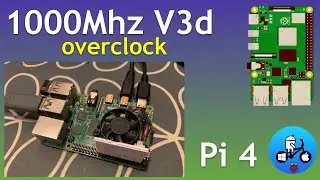 V3d Overclock test 1000Mhz. Raspberry Pi 4.