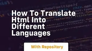 How to translate html into different languages