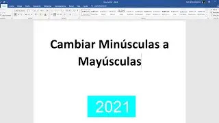 Como cambiar letras minúsculas a mayúsculas