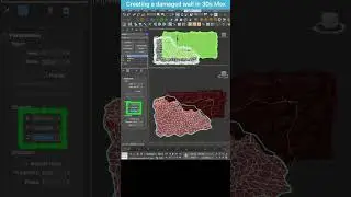Modeling a Damaged Wall in 3ds Max: Quick and Easy Tutorial #shorts  #3dsmax #damage