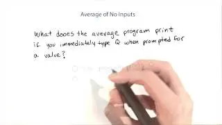 Average of No Inputs - Intro to Java Programming