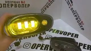 ПТФ LED Chevrolet Lanos 3000K/6000K с ДХО Sal-Man