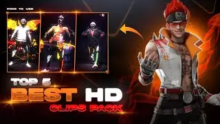 TOP 5 XML+CLIPS | FF NEW LOBBY CLIPS PACK 💫 | FF EMOTE CLIPS 🔥| FF CLIPS | ( DIRECT G - DRIVE ) ⬇️