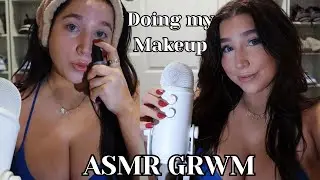 ASMR grwm | my everyday makeup look + whisper ramble & tapping  🌸💄