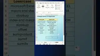 UPPER Function | Change the Small Letters to Capital 