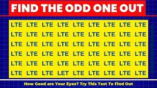 How Good Are Your Eyes - Find The Odd One Out - Tech Words Puzzle #1