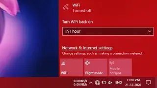Turn WiFi Back On Manually Windows 10 | Method: 2/6