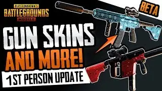 NEW PUBG MOBILE GUN SKINS & FIRST PERSON UPDATE (0.6.0)