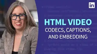 HTML Tutorial - Video codecs, captions, and embedding