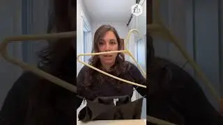 Closet Hanger Hack Gone Viral #ClosetTips #Organization #LifeHacks #Shorts