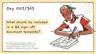 What should be included in a QA sign-off document template?