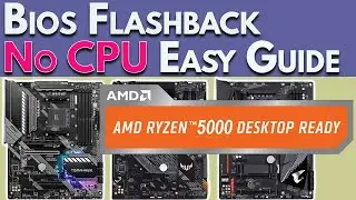 EASY Bios Flashback: Ryzen Motherboard Bios Update Without CPU - X570, B550, X470, B450