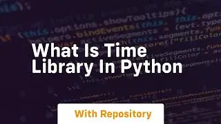 what is time library in python