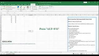 How to Count Row That Contain Specific Value in Excel