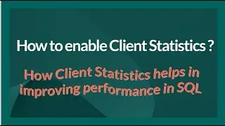 How do I view client statistic in SQL Server ? What is client statistics?