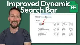 Google Sheets and Excel - A Better Dynamic Search Bar