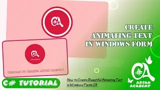 C# Create Modern Animated Text in Windows Form