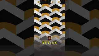 Easily Make 3D Wallpaper Design in illustrator #shorts