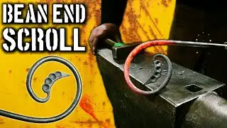 Forging a Bean End Scroll  [Hand Forging Scrolls]