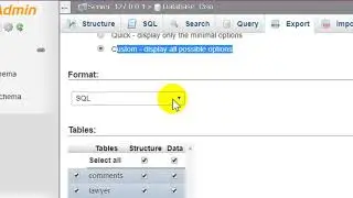 How to export mysql table to csv with column names in phpmyadmin