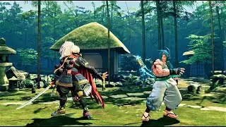 Yashamaru Kurama vs Sogetsu Kazama (Hardest AI) - SAMURAI SHODOWN Katana Duel