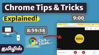 Chrome Tips & Tricks | Features |  தமிழில் | Laptop & Desktop | Tamil | PC