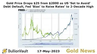 Gold Price News - 17-May-23 - Gold Price Drops $25 from $2000 as US 'Set to Avoid' Debt Default...