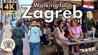 La Esencia de Zagreb 🇭🇷 [4K] HDR Un Paseo a Pie por sus Rincones Más Encantadores