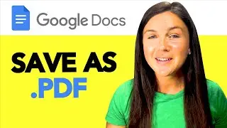 How to Save Google Docs as a PDF File - Convert Google Doc to .PDF - Quick Tutorial - Download PDF