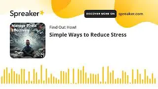 Simple Ways to Reduce Stress