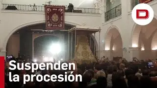 Suspenden la procesión del Rocío por la rotura del paso tras el 'salto de la reja'