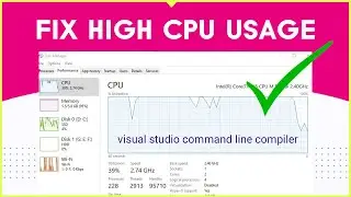 [Solved] ✔️ Visual Studio Command Line Compiler High CPU usage while gaming