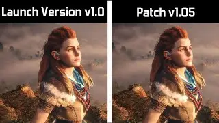 Horizon Zero Dawn - Launch Version v1.0 vs Patch v1.05