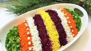 СЕЛЕДКА ПОД ШУБОЙ  Салат, секреты приготовления. Как легко украсить салат.  Salad with Herring/