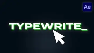 Typewriter Effect In After Effects