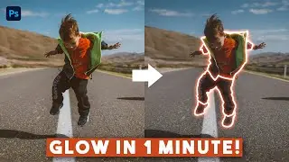 Photo Glow Effect - Photoshop Glow Effect - Photoshop tutorials - Photoshop #shorts