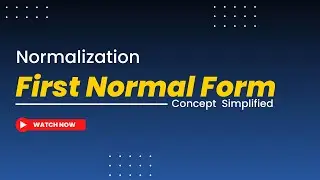 First Normal Form | Normalization | DBMS