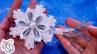 Snowflake Kanzashi DIY Tutorial