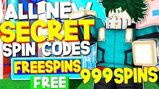 ALL NEW *FREE SPINS* CODES in MY HERO MANIA! (Roblox My Hero Mania Codes) MY HERO MANIA CODES